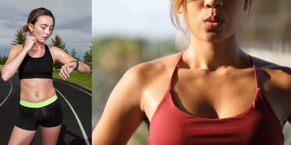 Burning calories and sweating are not directly connected