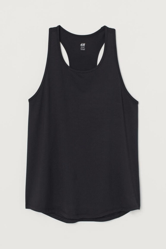 Performance Mesh Back Tank Top By H&M