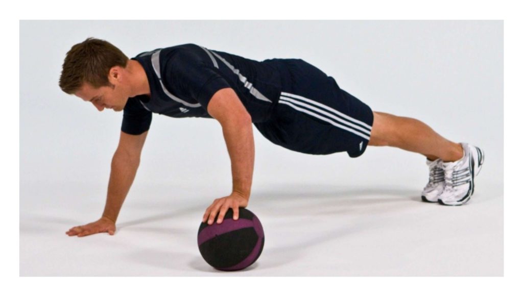 Ball Pushups