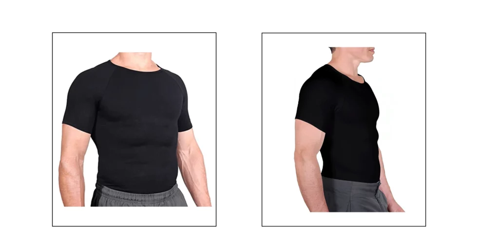Esteem Apparel Men's Slimming Chest Compression Shirt