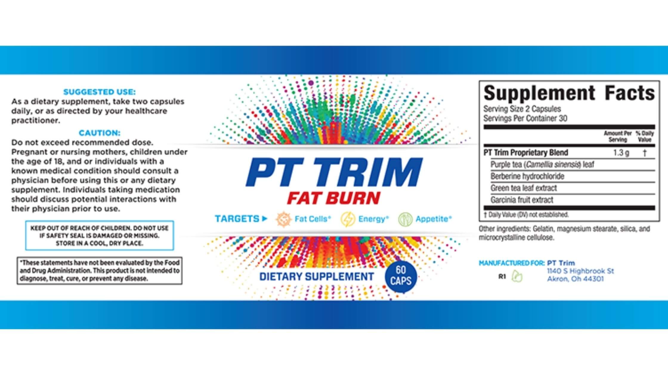PT Trim Fat Burn dosage