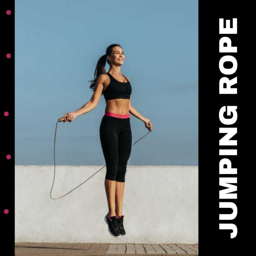 outdoor workout - jumping rope