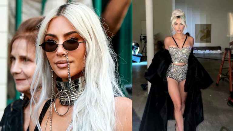 Kim Kardashian Reveals Her Body After Weight Loss In Glittery Hot Pants As New Season Of ‘Kardashians’ Airs