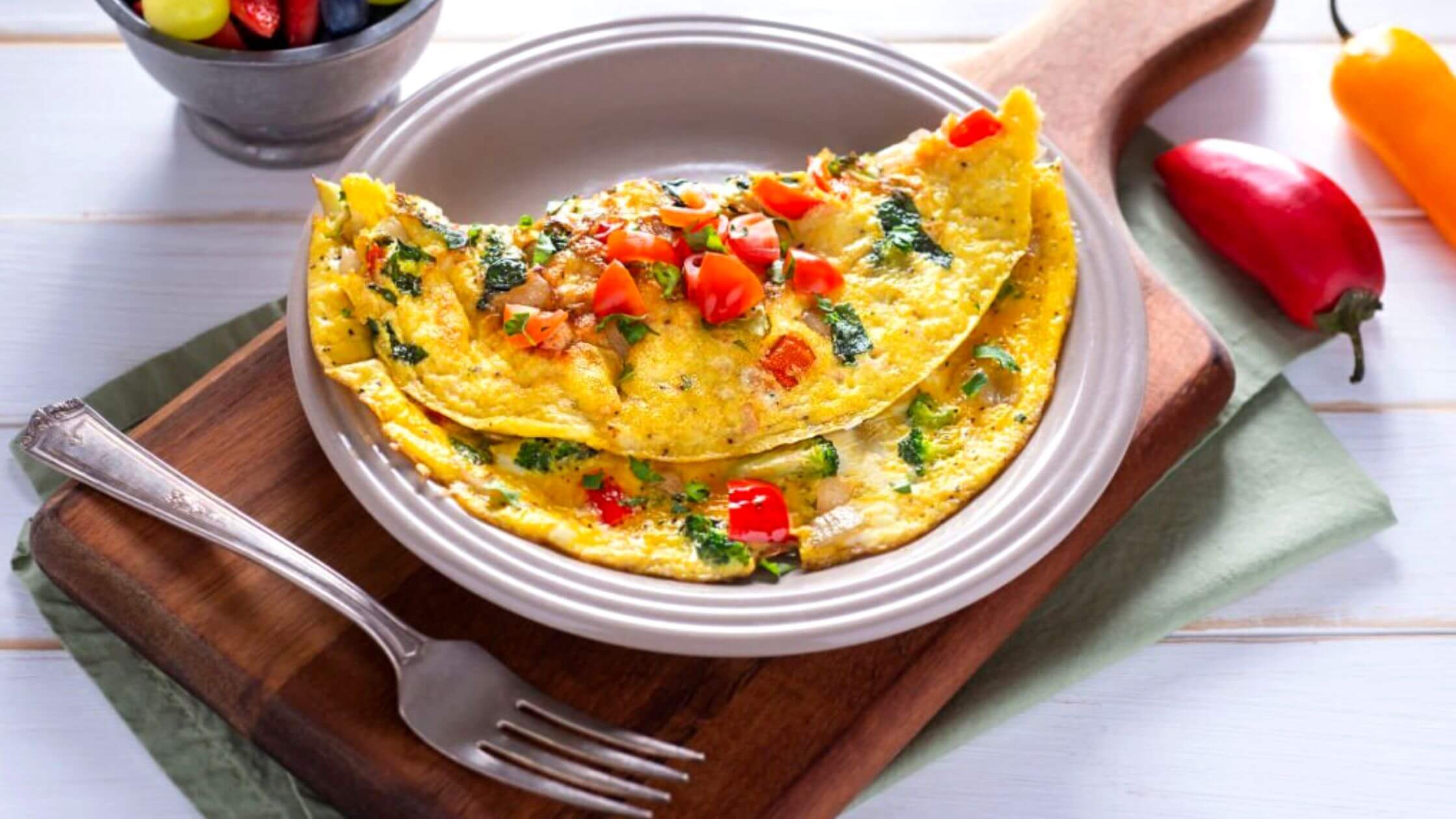 Sauteed Tomatoes With Herb Omelet Recipe