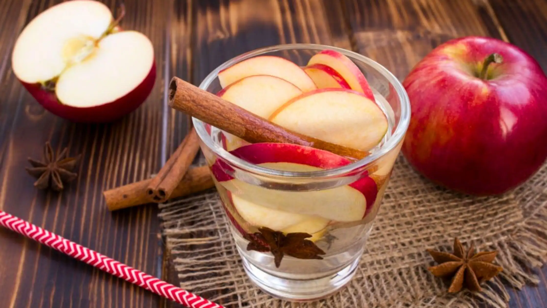Apple and Cinnamon Detox Water  for Weight Loss
