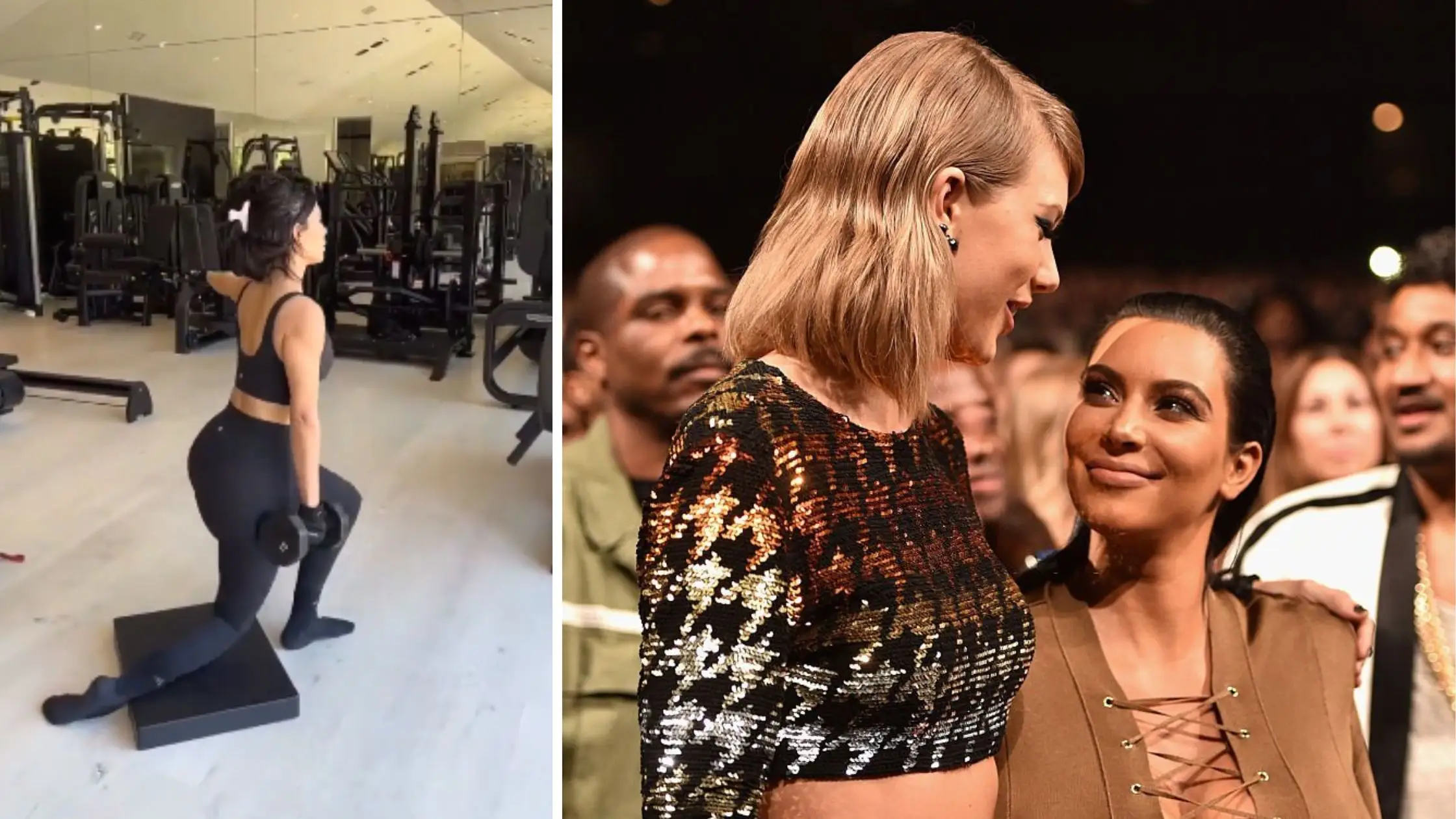 Kim Kardashian Reveals Her Workout Routine While Listening To Taylor Swift's Music