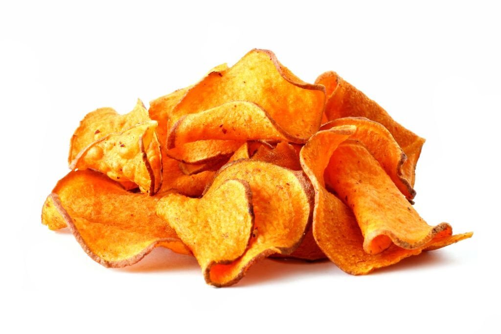 Homemade sweet potato chips
