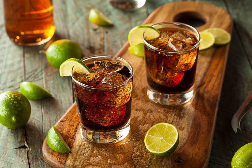 Rum and Diet Cola